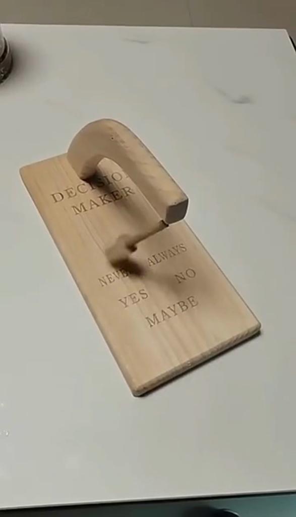Magnetic Pendulum Decision Maker, Wooden Swinging Sticks Pendulum Board Yes No Maybe, Quick Decision Tool, Great for Your Bedroom