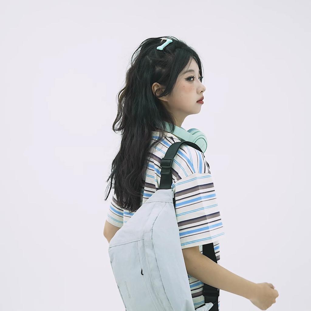 Outdoor Sports Shoulder Bag Women's Chest Bag Lightweight Waterproof Nylon Crossbody Bag