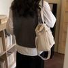 Nylon Tote Bag Women Casual Shoulder Bag with Zipper Pocket for Daily Use