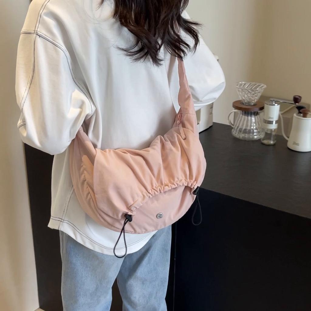 Women's Hobo Bag Solid Color Crossbody Bag Shoulder Bag Underarm Bag