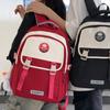 Color Block Student Schoolbag Women's Travel Backpack Men's Large Capacity Campus Backpack