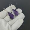 Natural Amethyst Gemstone Antique Earrings 925 Sterling Silver Earring, Boho Silver Jewelry Dangle Earrings, Gifts For Party Wear Gifts For Her