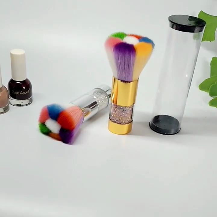 Nützlicher Make-up-Pinsel mit Strass-Griff, fusselfreier Staubentferner