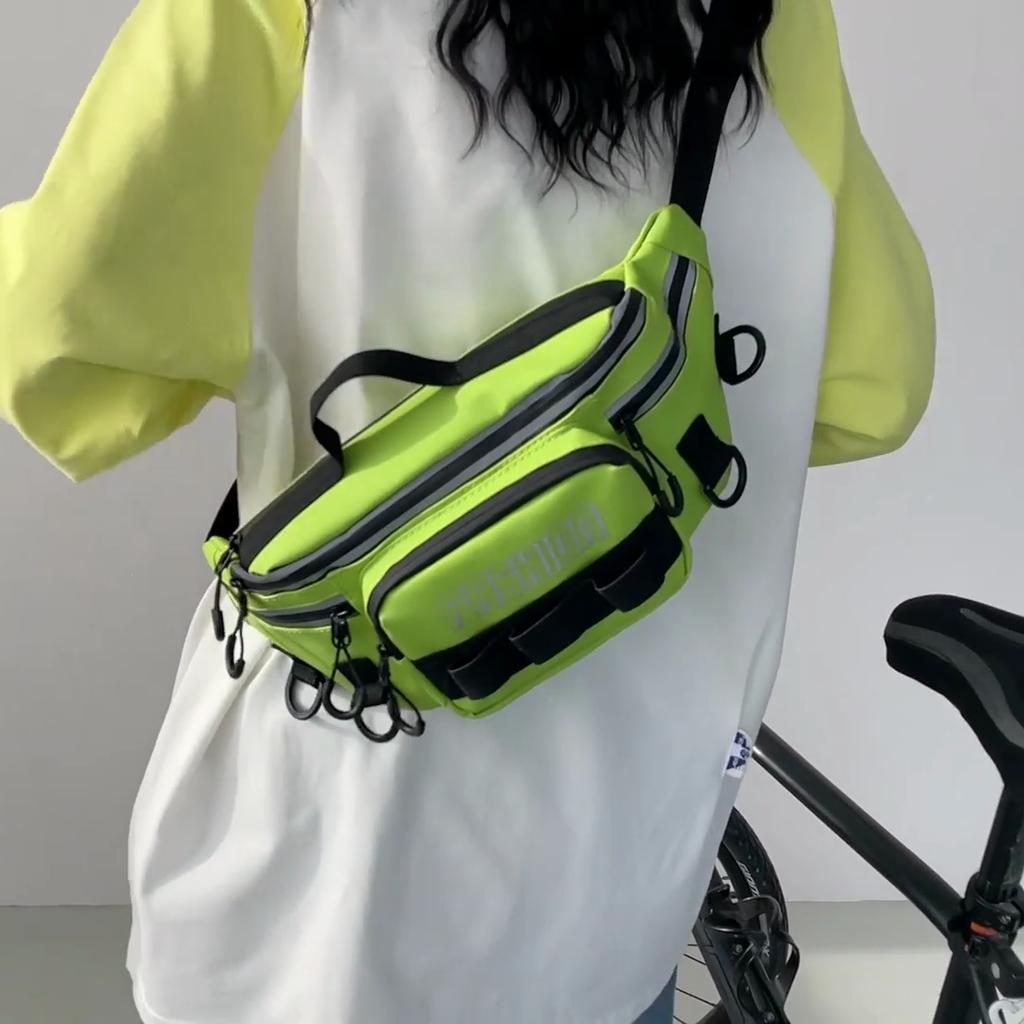 Waist Bag Men's Riding Crossbody Chest Bag Women Water-Repellent Sports Shoulder Bag