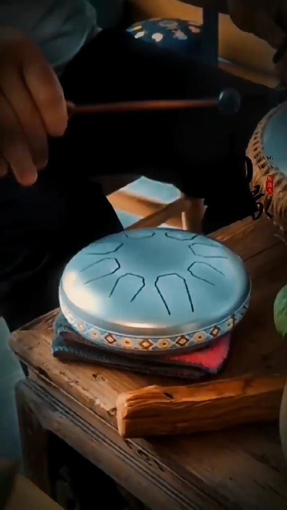 6 Inch 8 Note Drum Musical Percussion Instruments Portable Meditation Sound Therapy Accessories Lotus Drums