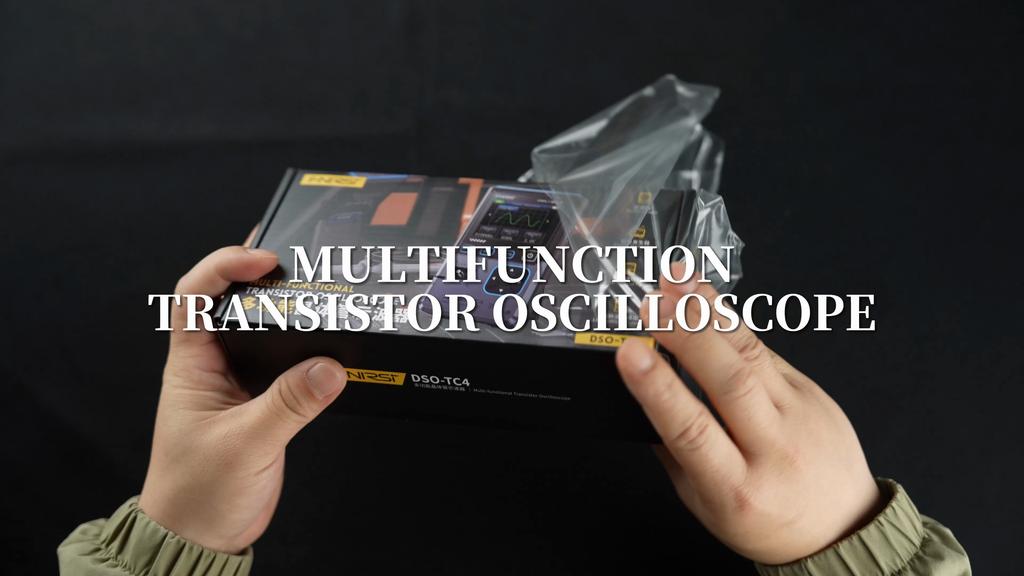 FNIRSI DSO-TC4 Three-in-one Oscilloscope Transistor Detector Signal Generator 10M Bandwidth Anti-burn