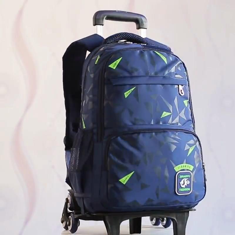 School Rolling Student Backpack 6 Wheels ZRY9123