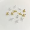 Copper Single Hanging Three-dimensional Paper Crane Pendant for DIY Jewelry Making