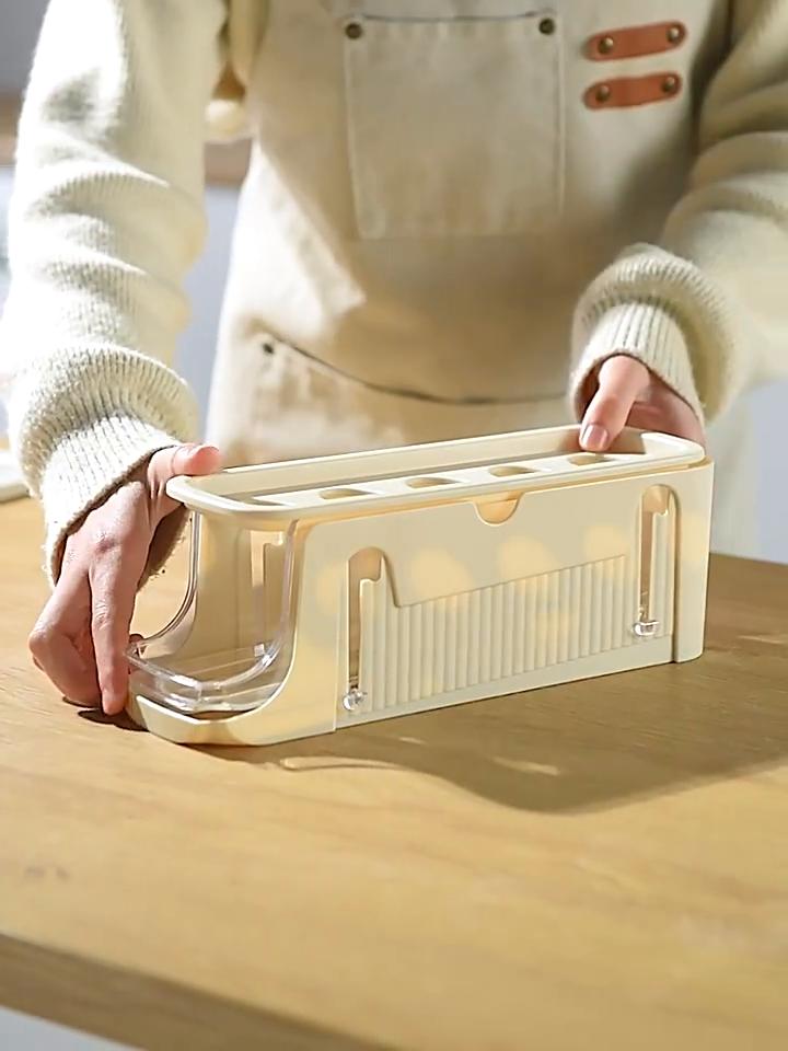 3 Tier Foldable Egg Holders Automatic Scrolling Egg Rack For Kitchen Refrigerator Holder Egg Storage Box Egg Tray