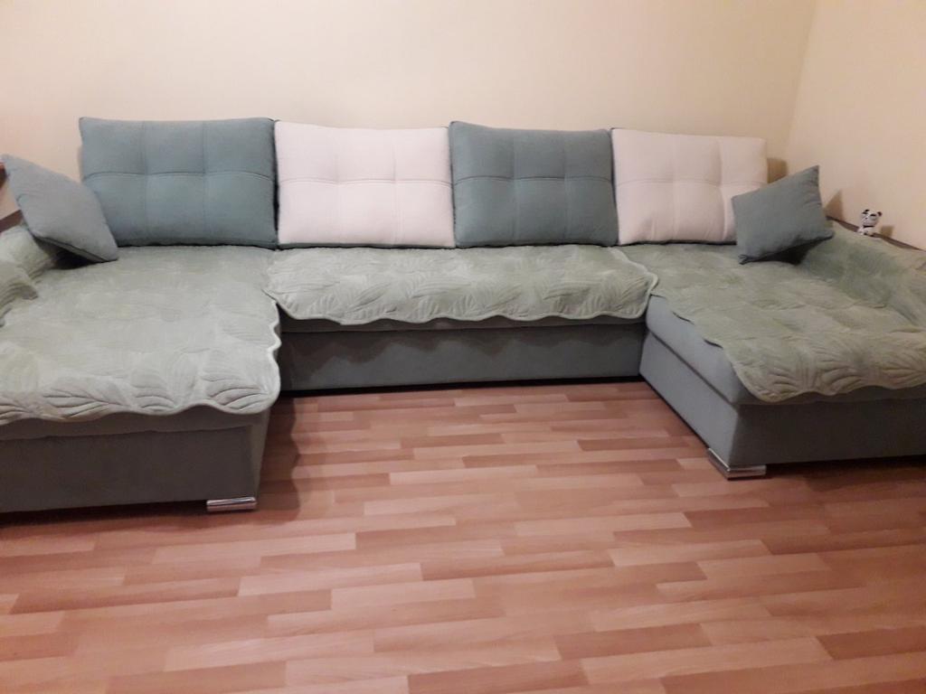 Copridivano in Peluche 1/2/3/4 Posti Angolare A Forma di L Sezionale in Pelle Divano Fodere Morbido E Confortevole Chaise Antiscivolo Antimacchia Copridivani,Brown2-70x120cm/27 x47