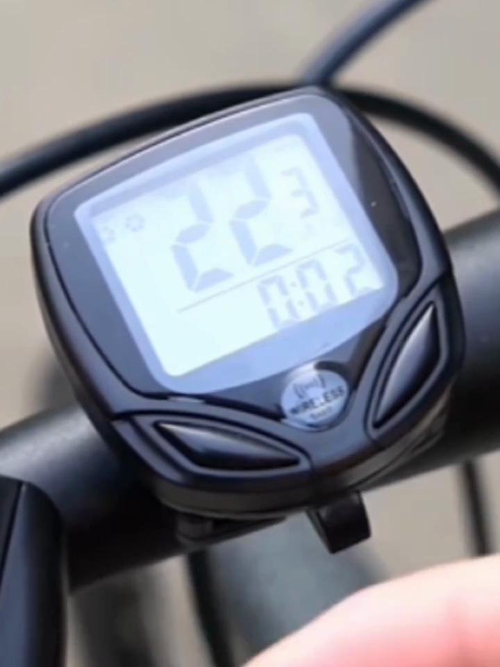 Bicycle Speedometer Odometer Wireless Cycle Bike Computer Bicycle Handlebar Stopwatch with LCD Display Multi-Functions for Most Bikes