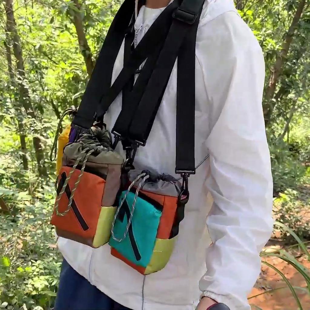 Borsa Portabollitore Acqua da Esterno Borsa a Tracolla Bicolore Leggera Borsa per Telefono Cellulare
