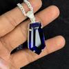Blue Topaz Pendant 68.9 ct 925 Sterling Silver Fancy Gemstone Gemstone Jewelry Gift