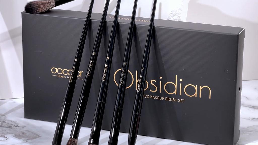 Docolor Professionelles Make-up-Pinsel-Set, Kosmetikpinsel, hochwertiges synthetisches Puder, Kabuki Foundation, Lidschatten, Eyeliner, Augenbrauen-Make-up-Pinsel-Set