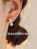Freshwater Pearl Earrings Butterfly Enamel Design Gold Tone Hypoallergenic Elegant Fashion Jewelry Delicate Ear Studs for Women