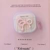 Koreanische gestreifte 3D-Schleifen-Kabellose Kopfhörerhülle für AirPods Pro 3 2 Headset Schutzhülle Für AirPods 4 3 2 1 Mit Schlüsselanhänger