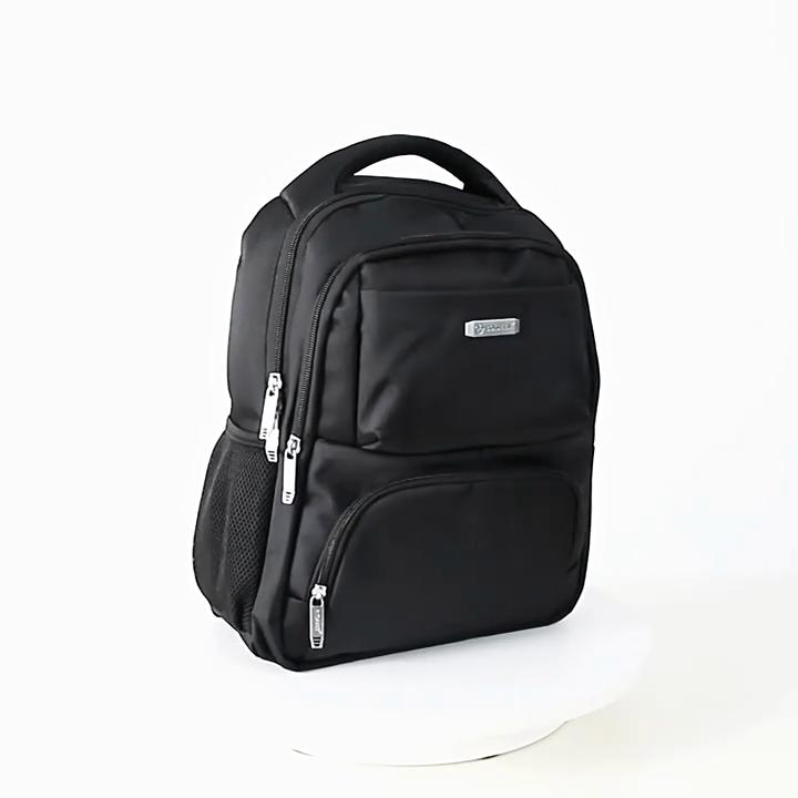 Herren Schwarze Umhängetasche Business Laptop Rucksack Lässige Studenten Schultasche Große Kapazität Reisetasche