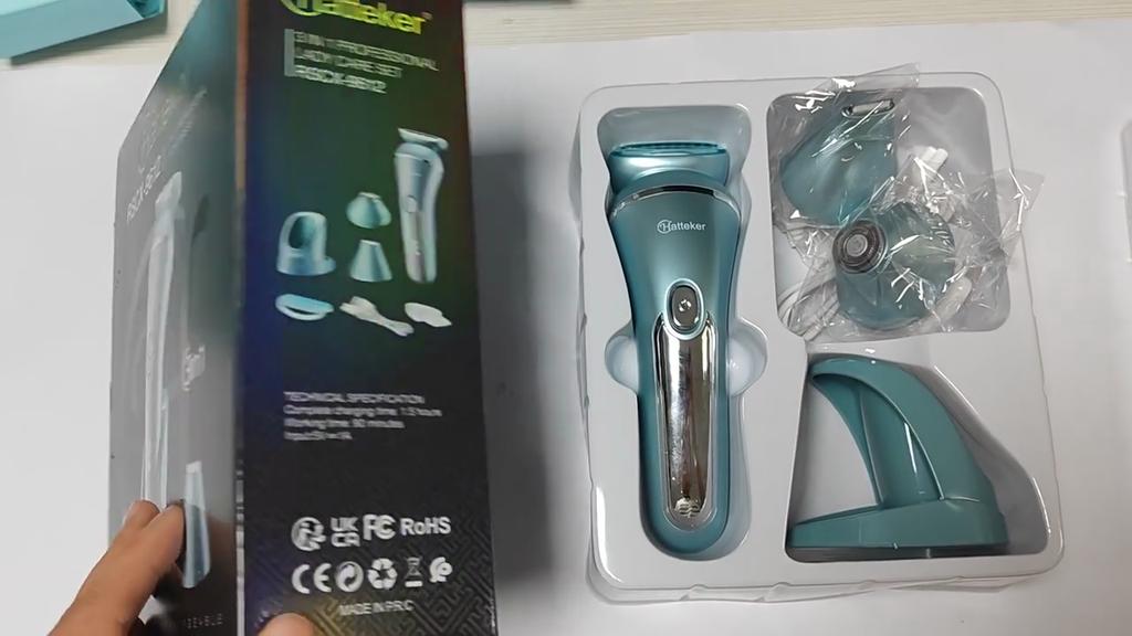 Hatteker Electric Shaver for Women Lady Epilator Electric Razors Kit Hair Remover for Face Chin Arm Leg Armpit Bikini Trimmer Painless