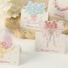 Small Fresh Bouquet Greeting Card for Women's Day and Mother's Day, General Card for Lovers To Send Gifts Ins, Wind Flower Half-fold Greeting Card