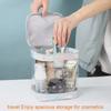 Modern Minimalist Pvc Transparent Makeup Bag With Large Capacity For Travel And Storage