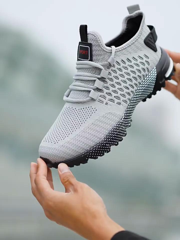 Herren Sommerschuhe mit Netz, Sportschuhe, Trainingsschuhe, Outdoor Freizeitschuhe, Laufschuhe, Schuhe in Übergröße, Bequeme Vielseitige Wanderschuhe