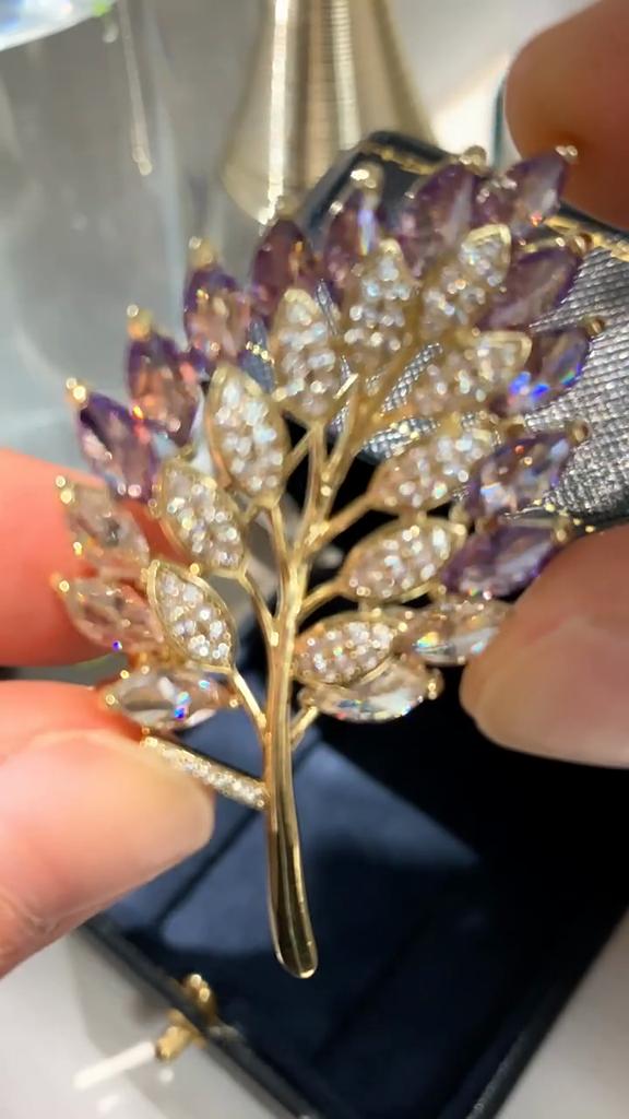 Senior brosjer blomst blad brosje pins for kvinner dress anheng mote brosjer smykker