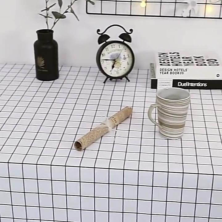 Tablecloth Waterproof and Oil-proof Wash-free Desk Rectangular Dining Table Tablecloth Coffee Table PVC Table Mat