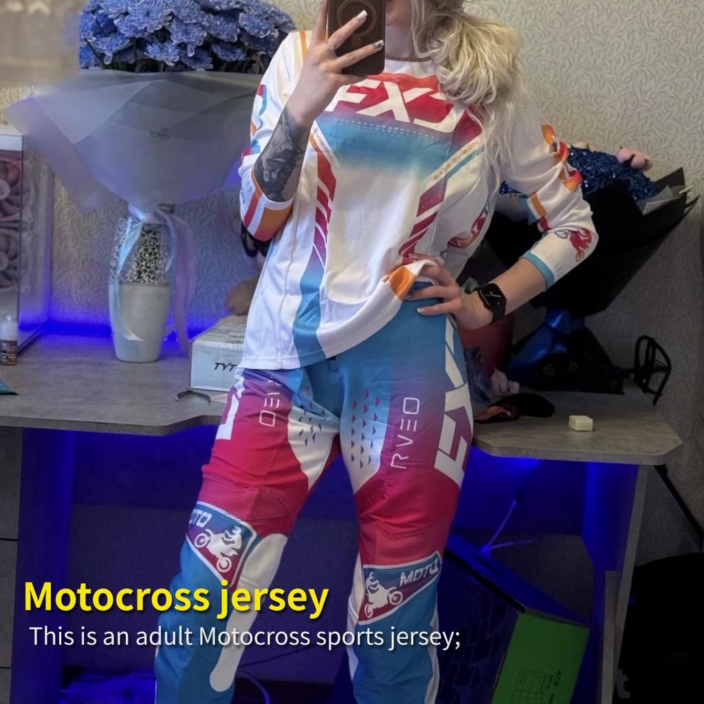 Maglia da motocross da corsa Fuoristrada Bicicletta MX Enduro MOTO Abbigliamento da moto Flexair Uomo MOTO Montagna da donna Dirt Bike Downhill