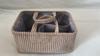Storage Basket, Hand Woven Miscellaneous Basket, Portable for Household Clothing and Toys, Organizing and Storing Basket