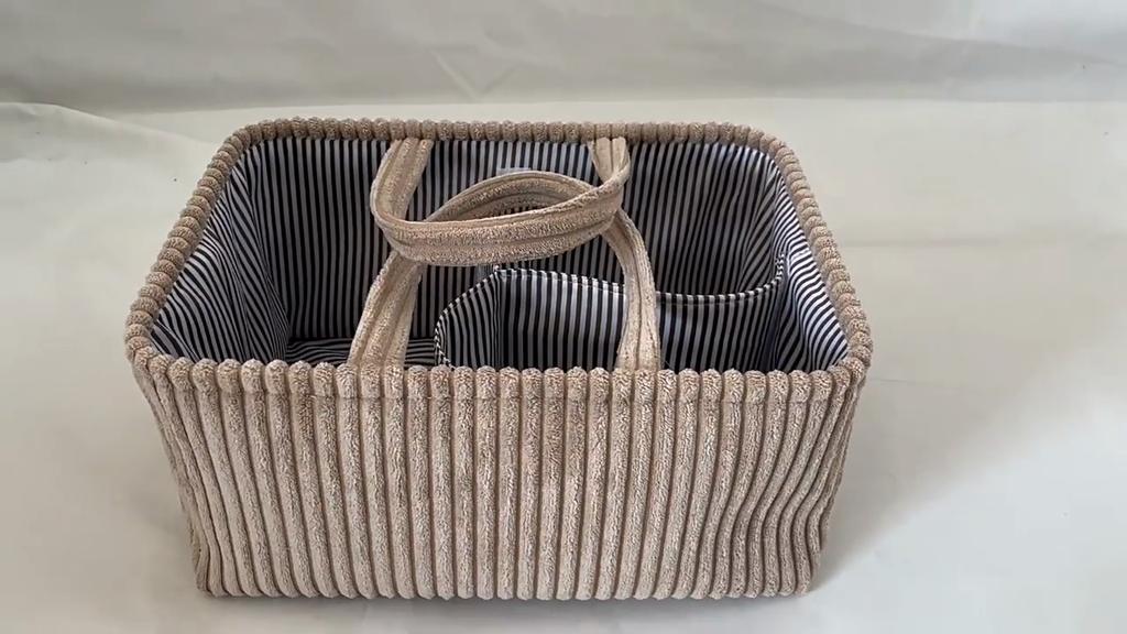 Storage Basket, Hand Woven Miscellaneous Basket, Portable for Household Clothing and Toys, Organizing and Storing Basket