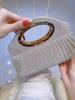 Ladylike Pleated Handbag Small Clutch Romantic Wedding Crossbody Evening Banquet Bag for Women