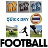 THAILAND Fußball V-Ausschnitt Farbe Vintage Shirt Nationales Elefanten-Logo Abzeichen Unisex Männer Frauen Trainingstrikot Aufdruck Schnelltrocknend Kurzarm Uniform