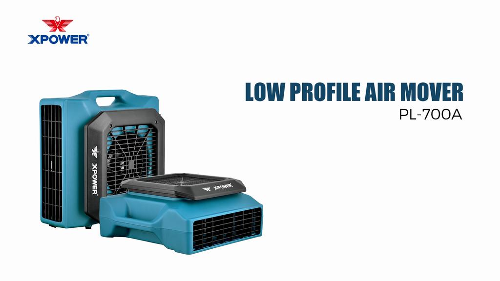 XPOWER PL-700A Professionell Lågprofil Luftrörare Fläkt Utlopp Matta Toalett Gräsmatta Hus Hotell Stormarknad Låg Luftfläkt