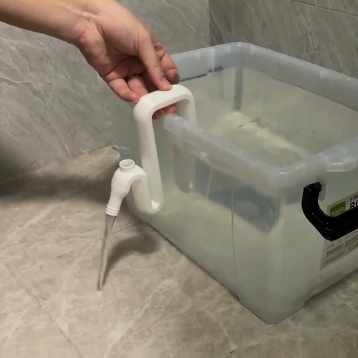 Rainwater Transfer and Overflow Kit Self-Priming Siphon Hose Set No Electricity Easy Automatic Drainage and Filling Connectors