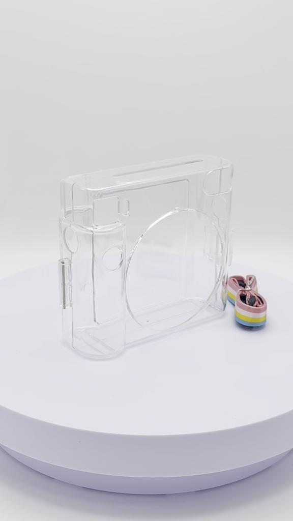 [Film Lab] Instax Square SQ1 Transparent Case Camera Protective Case with Strap CAA09