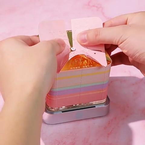 3D Three-Dimensional Sticky Notes Paper Creative Paper Carving Gift Romantic Desk Ornament Calendar