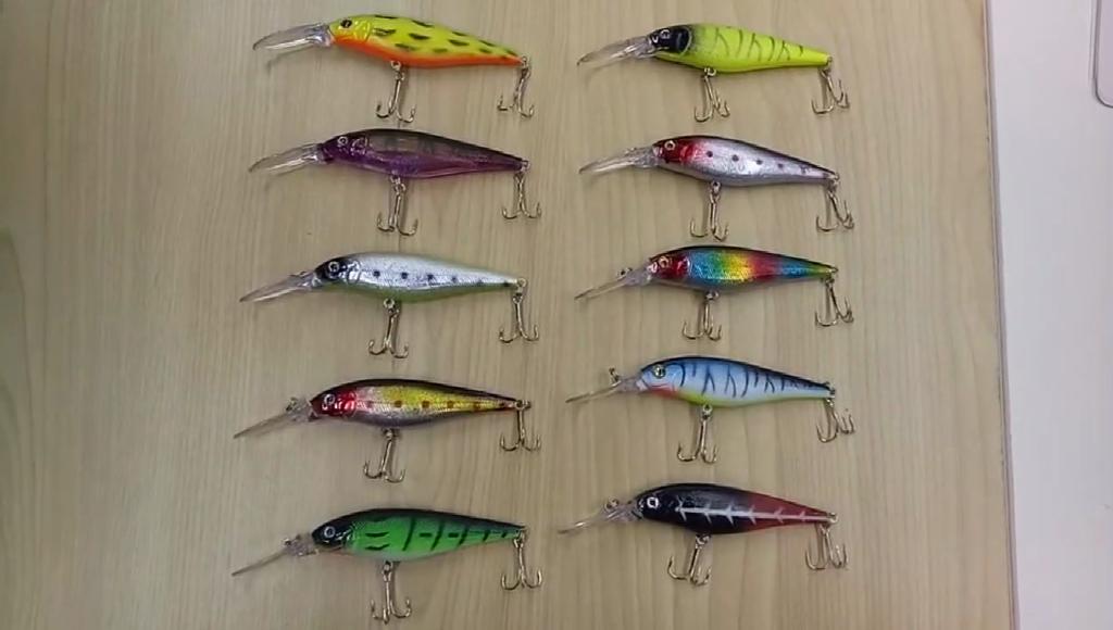 HENGJIA 1ks Lifelike Bass Pstruh Pike návnada 11CM-10G Minnow Fishing Lure Tvrdá návnada