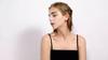 Black Awn Hoop Earrings For Women