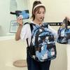 Large Capacity School Bag Backpack Set Male Female Student Three-Piece Backpack