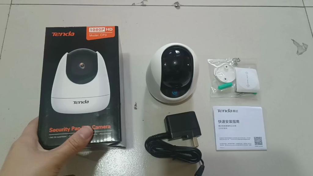Tenda RP3 Pro 3MP Indoor Security Camera WiFi6 Two-Way Audio 360° All-Round Vision for Home Security Baby Monitoring Optional SD