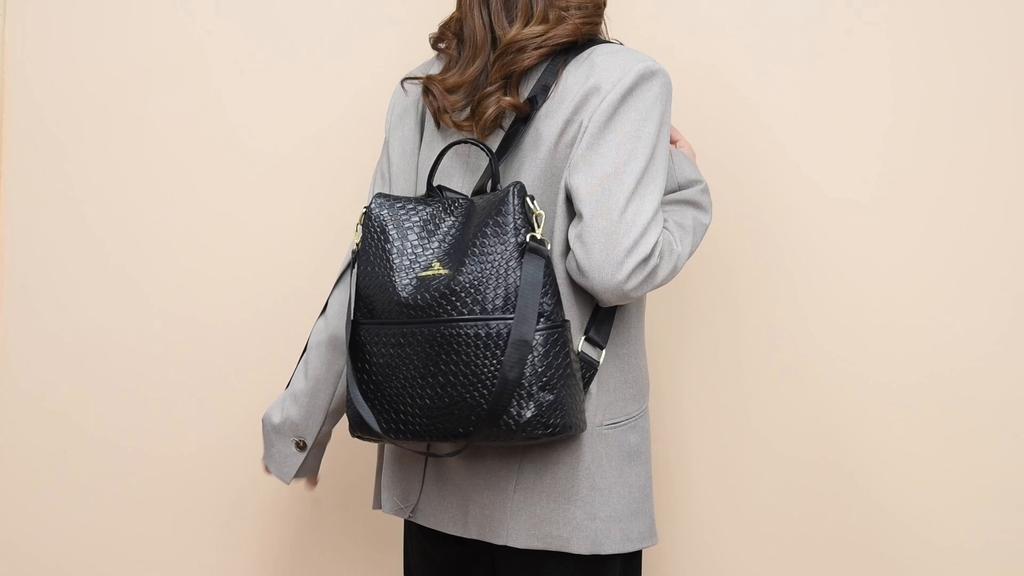 Letter Print Anti-Theft Backpack Large Capacity Women's Backpack Student Schoolbag