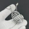 Handcrafted 925 Sterling Silver Crystal Cage Gemstone Pendant, Unique And Elegant Crystal Cage, Make Healing Pendant Cage