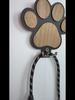 Handmade Wooden Claw Mark Wall Hook - Polished Coat Hanger for Towels & Clothes, Durable Eco-Friendly Home Decor