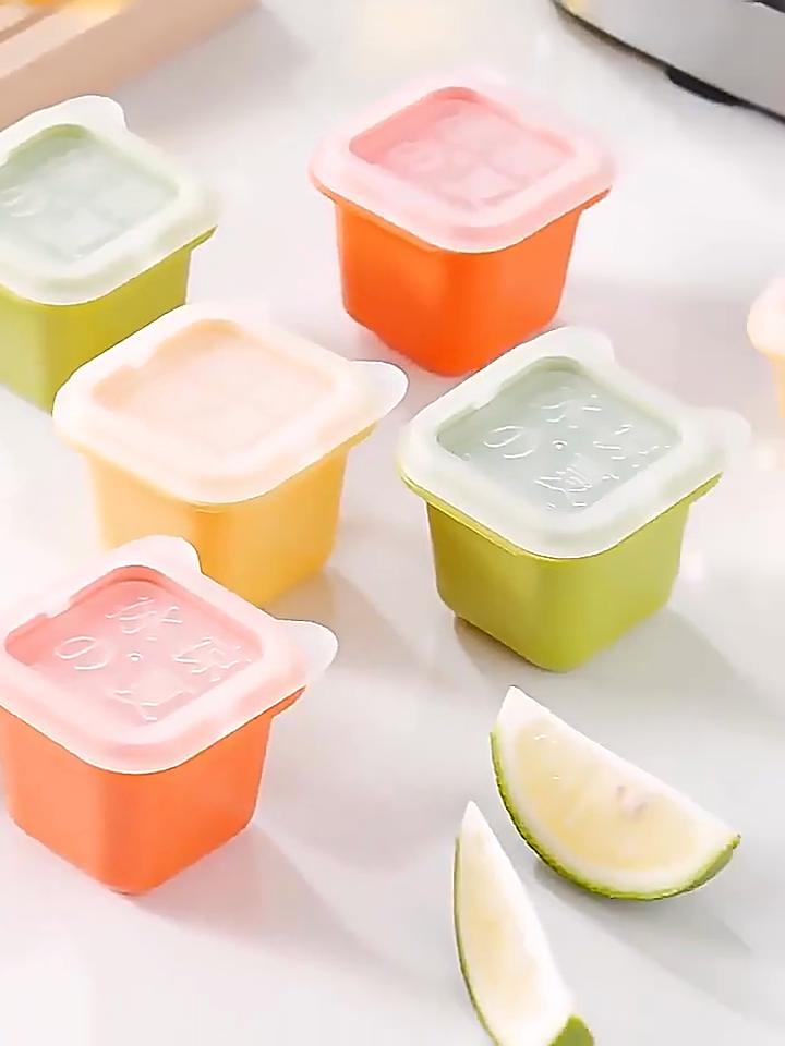 Ice Cube Mold Reusable Square Ice Cube Mould With Lid For DIY Ice Cream Whiskey Cocktail Mould Household Kitchen Gadgets
