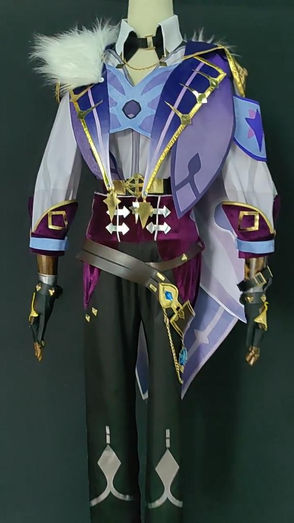 Ysir Cos Suit Kaeya Ice Westwind Knight Cos Suit Set Cosplay Anime Costume for Men