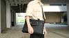 Men's Business Briefcase Large Capacity Shoulder Bag Crossbody Bag