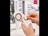 deli Mini Fan, Portable Handheld Fan with Four Speed Settings, USB Fan for Dormitory and Office Use, White, LK103