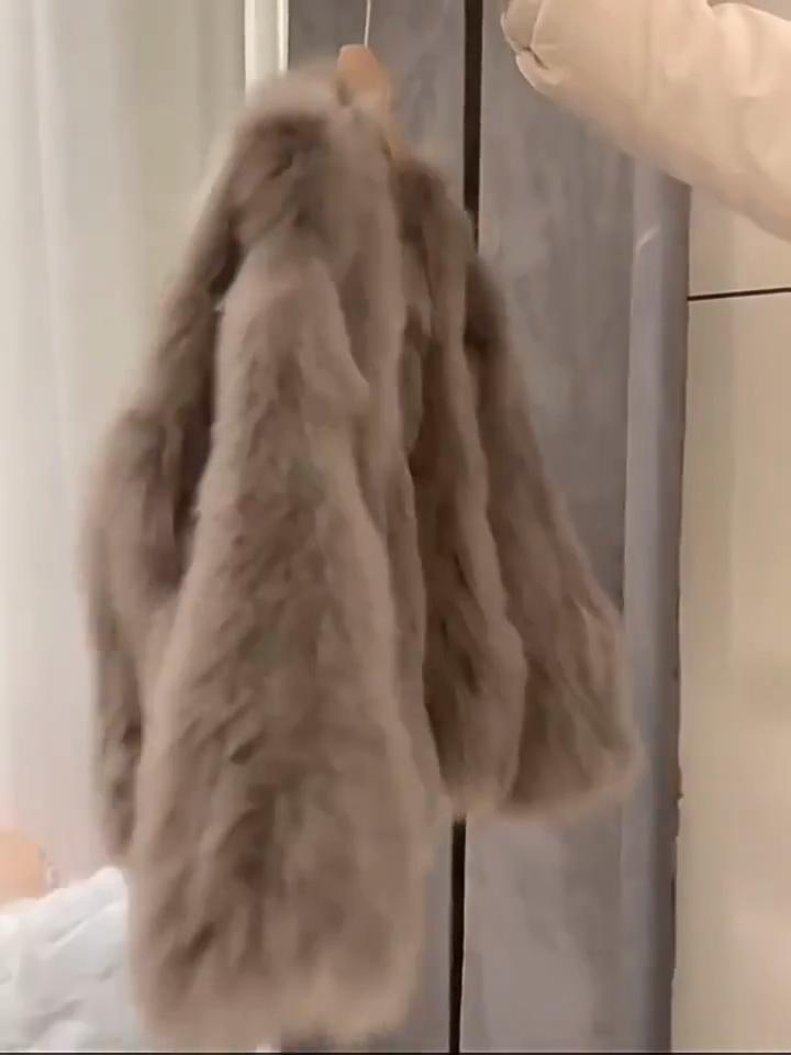 Fur Jacket Women's Short Autumn and Winter New Mao Mao Jacket Foreign Style Young Top Thin Versatile Fashion Women's Clothing