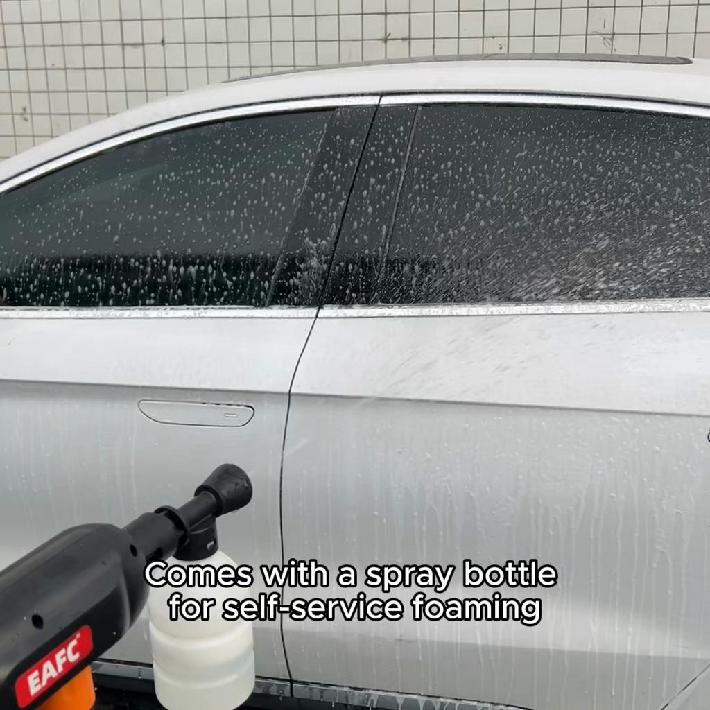 EAFC Cordless High Pressure Car Cleaning Machine, Portable Power Cleaner High Pressure Washer, Portable Car Wash Water Gun Cleaning Kit