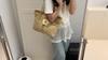 Simple Flower Decoration Large Capacity Women Casual Grass Woven Bag For Everyday Travel
